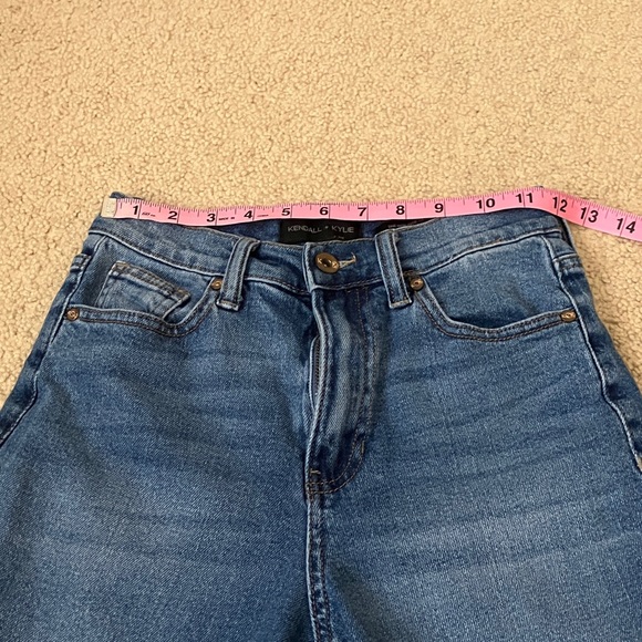Kendall & Kylie The High Rise Skater Straight Leg Denim Jeans cotton stretch - Picture 6 of 11